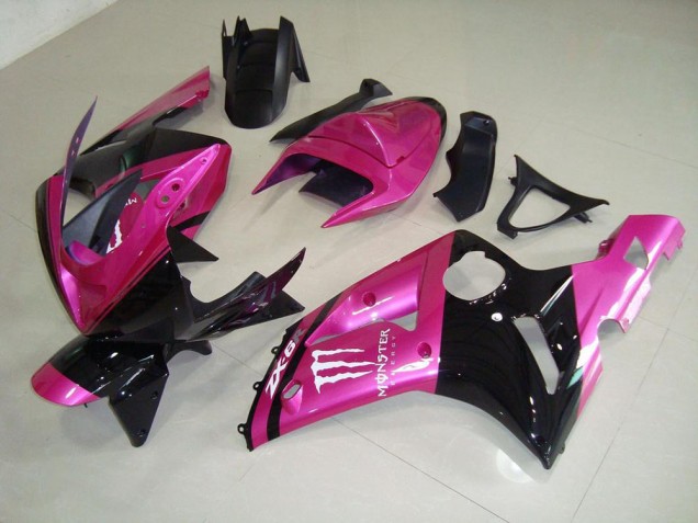 Carenado Moto Kawasaki ZX6R 03-04 - Rosa Negro Monster Carenado Moto Kawasaki ZX6R 03-04 - Rosa Negro Monster