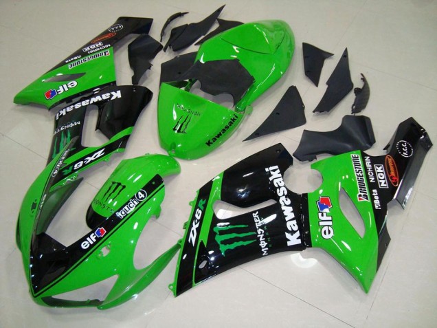 Carenado Moto Kawasaki ZX6R 05-06 - Verde Monster Carenado Moto Kawasaki ZX6R 05-06 - Verde Monster