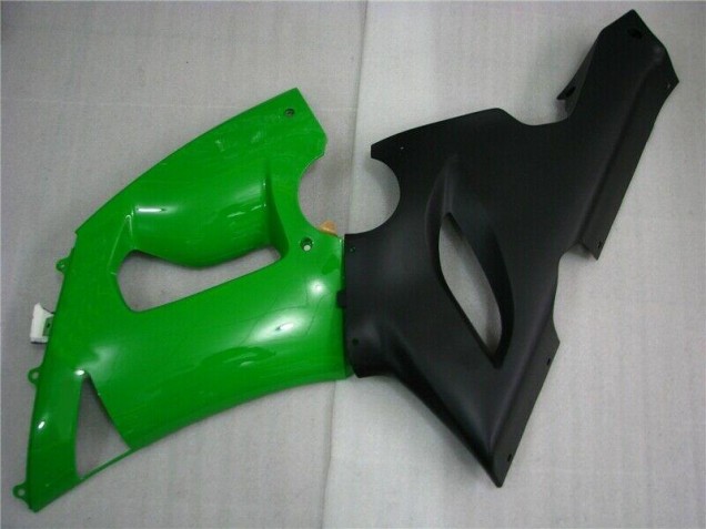 Carenado Moto Kawasaki ZX6R 05-06 - Verde Negro Mate