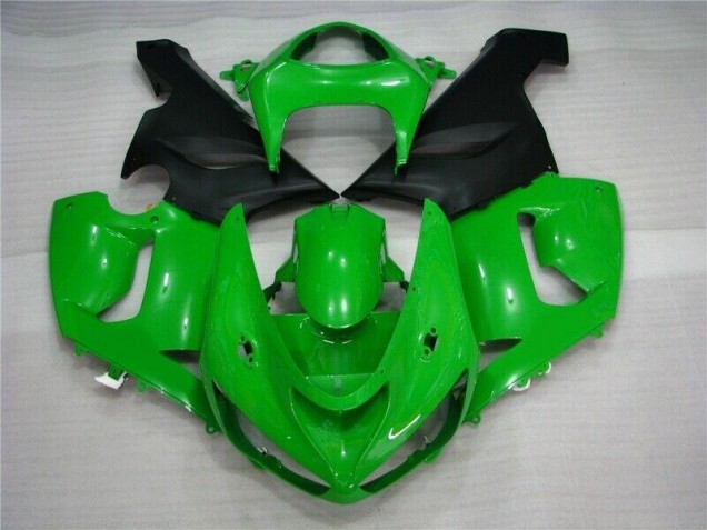 Carenado Moto Kawasaki ZX6R 05-06 - Verde Negro Mate