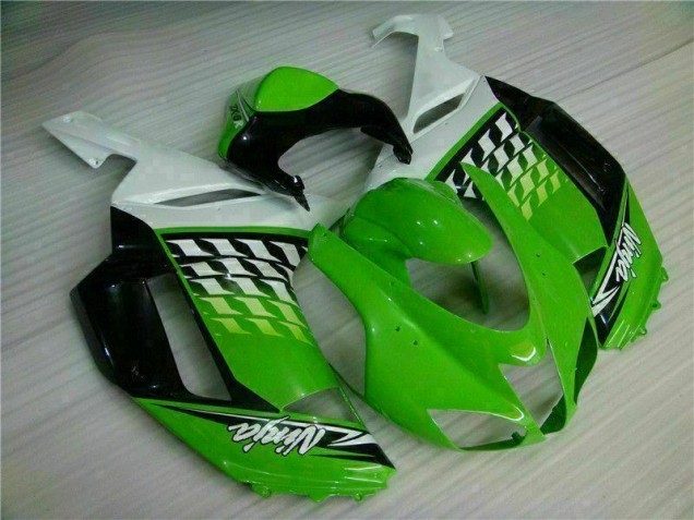 Carenado Moto Kawasaki ZX6R 07-08 - Verde Blanco Ninja Carenado Moto Kawasaki ZX6R 07-08 - Verde Blanco Ninja