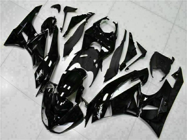 Carenado Moto Kawasaki ZX6R 09-12 - Negro Blanco Ninja
