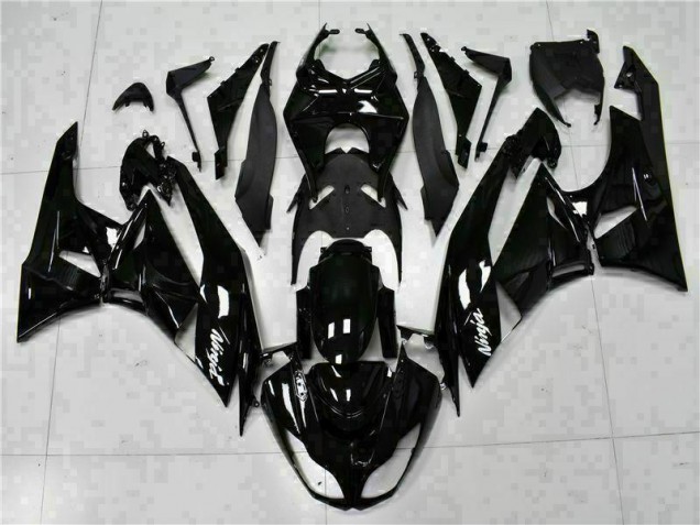 Carenado Moto Kawasaki ZX6R 09-12 - Negro Blanco Ninja