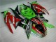 Carenado Moto Kawasaki ZX6R 09-12 - Negro Rojo Verde Motocard Carenado Moto Kawasaki ZX6R 09-12 - Negro Rojo Verde Motocard