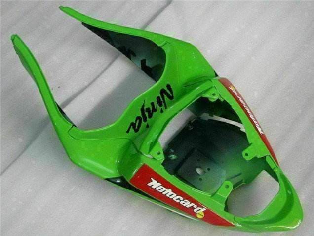 Carenado Moto Kawasaki ZX6R 09-12 - Negro Rojo Verde Motocard Carenado Moto Kawasaki ZX6R 09-12 - Negro Rojo Verde Motocard