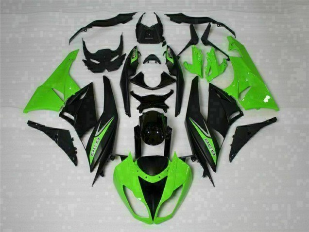 Carenado Moto Kawasaki ZX6R 09-12 - Negro Verde 636 Carenado Moto Kawasaki ZX6R 09-12 - Negro Verde 636