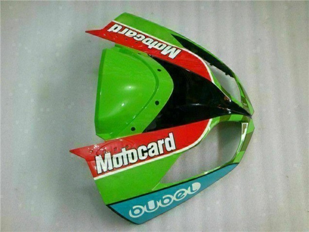 Carenado Moto Kawasaki ZX6R 09-12 - Rojo Verde Motocard Carenado Moto Kawasaki ZX6R 09-12 - Rojo Verde Motocard