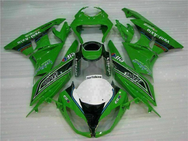 Carenado Moto Kawasaki ZX6R 09-12 - Verde Negro LeoVince