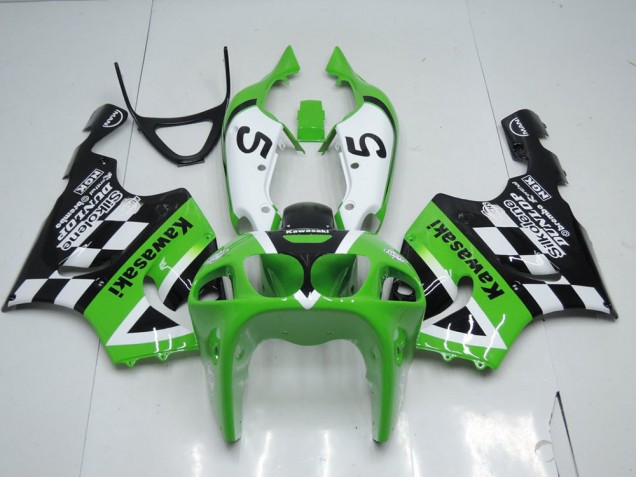 Carenado Moto Kawasaki ZX7R 96-03 - Verde Negro & Blanco Carenado Moto Kawasaki ZX7R 96-03 - Verde Negro & Blanco
