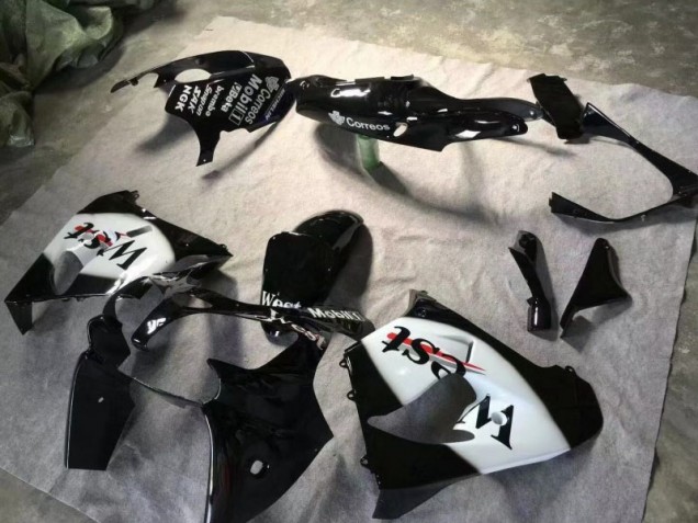 Carenado Moto Kawasaki ZX9R 00-01 - Brillante Negro Blanco Carenado Moto Kawasaki ZX9R 00-01 - Brillante Negro Blanco