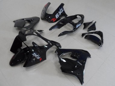 Carenado Moto Kawasaki ZX9R 00-01 - Negro con Gris Calcomanías