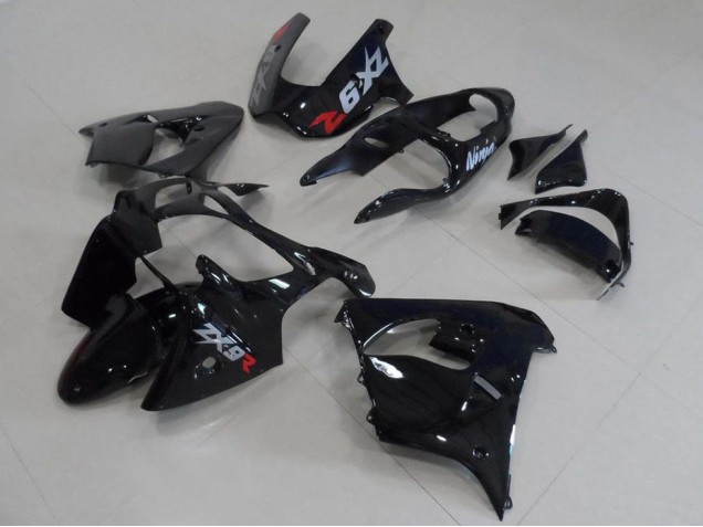 Carenado Moto Kawasaki ZX9R 00-01 - Negro con Gris Calcomanías Carenado Moto Kawasaki ZX9R 00-01 - Negro con Gris Calcomanías