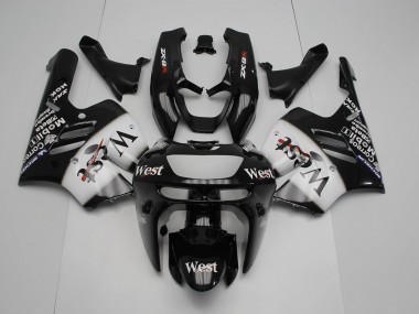 Carenado Moto Kawasaki ZX9R 94-97 - Negro Blanco West