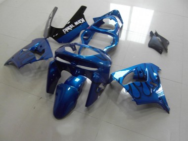 Carenado Moto Kawasaki ZX9R 98-99 - Azul Negro Llama