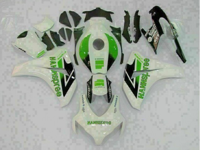 Carenado Moto & Plástico Honda CBR 1000 RR 08-11 - Verde Blanco Carenado Moto & Plástico Honda CBR 1000 RR 08-11 - Verde Blanco