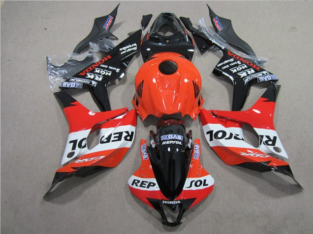 Carenado Moto & Plástico Honda CBR 600 RR 07-08 - Naranja Negro Repsol Carenado Moto & Plástico Honda CBR 600 RR 07-08 - Naranja Negro Repsol