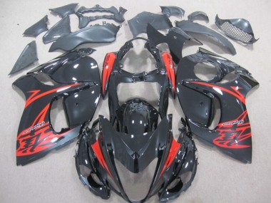 Carenado Moto & Plástico Suzuki GSXR 1300 Hayabusa 08-19 - Negro Rojo