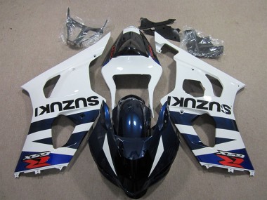 Carenado Moto Suzuki GSXR 1000 K3 03-04 - Blanco Azul Negro Calcomanía
