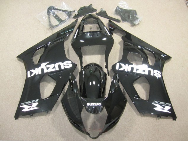 Carenado Moto Suzuki GSXR 1000 K3 03-04 - Negro Blanco Calcomanía Carenado Moto Suzuki GSXR 1000 K3 03-04 - Negro Blanco Calcomanía