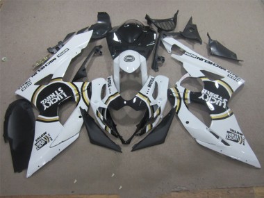 Carenado Moto Suzuki GSXR 1000 K5 05-06 - Blanco Lucky Strike Negro Motul