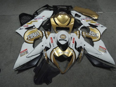 Carenado Moto Suzuki GSXR 1000 K5 05-06 - Blanco Oro Lucky Strike Motul