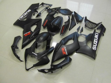 Carenado Moto Suzuki GSXR 1000 K5 05-06 - Negro Mate con Blanco Calcomanías