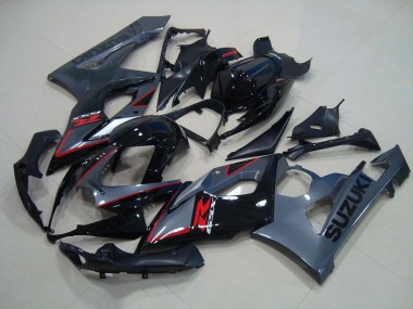 Carenado Moto Suzuki GSXR 1000 K5 05-06 - Negro Rojo Calcomanías