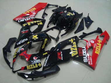 Carenado Moto Suzuki GSXR 1000 K5 05-06 - Negro Rojo Rizla