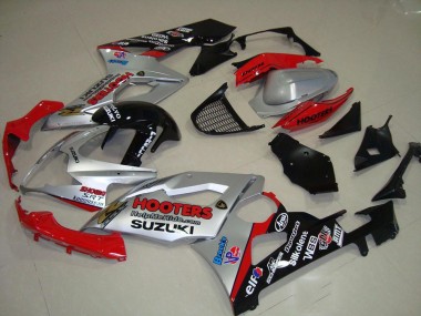 Carenado Moto Suzuki GSXR 1000 K5 05-06 - Plata & Rojo