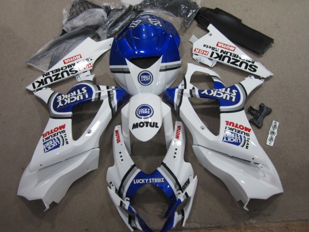 Carenado Moto Suzuki GSXR 1000 K7 07-08 - Blanco Azul Lucky Strike Rojo Motul