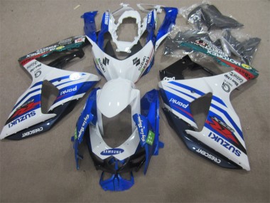 Carenado Moto Suzuki GSXR 1000 K9 09-16 - Blanco Azul Samsung