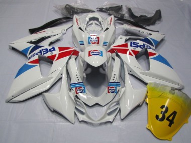 Carenado Moto Suzuki GSXR 1000 K9 09-16 - Blanco Pepsi 34