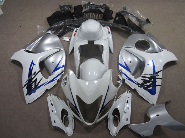 Carenado Moto Suzuki GSXR 1300 Hayabusa 08-19 - Blanco Plata Azul Carenado Moto Suzuki GSXR 1300 Hayabusa 08-19 - Blanco Plata Azul