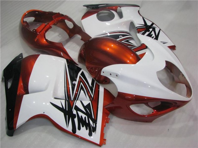 Carenado Moto Suzuki GSXR 1300 Hayabusa 96-07 - Naranja Blanco Negro Carenado Moto Suzuki GSXR 1300 Hayabusa 96-07 - Naranja Blanco Negro