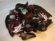 Carenado Moto Suzuki GSXR 1300 Hayabusa 96-07 - Negro Rojo Llama Carenado Moto Suzuki GSXR 1300 Hayabusa 96-07 - Negro Rojo Llama