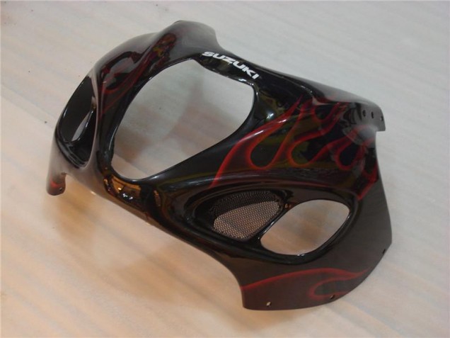 Carenado Moto Suzuki GSXR 1300 Hayabusa 96-07 - Negro Rojo Llama Carenado Moto Suzuki GSXR 1300 Hayabusa 96-07 - Negro Rojo Llama
