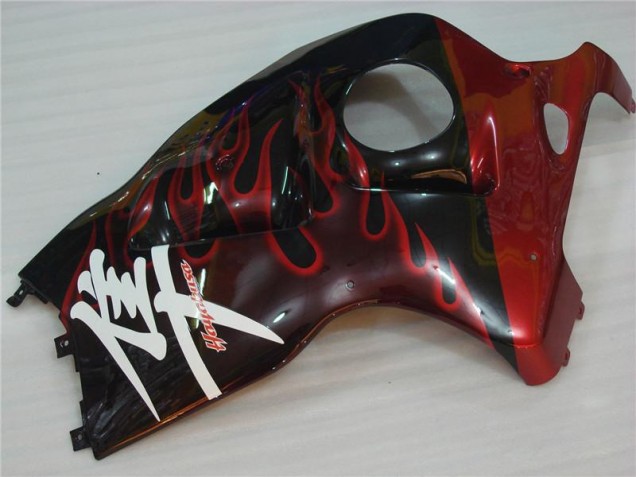 Carenado Moto Suzuki GSXR 1300 Hayabusa 96-07 - Negro Rojo Llama Carenado Moto Suzuki GSXR 1300 Hayabusa 96-07 - Negro Rojo Llama