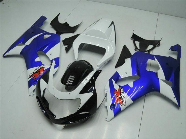 Carenado Moto Suzuki GSXR 600 / 750 K1 K2 K3 01-03 - Blanco Azul Carenado Moto Suzuki GSXR 600 / 750 K1 K2 K3 01-03 - Blanco Azul
