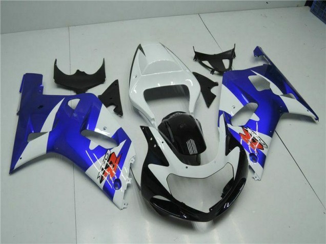 Carenado Moto Suzuki GSXR 600 / 750 K1 K2 K3 01-03 - Blanco Azul Carenado Moto Suzuki GSXR 600 / 750 K1 K2 K3 01-03 - Blanco Azul