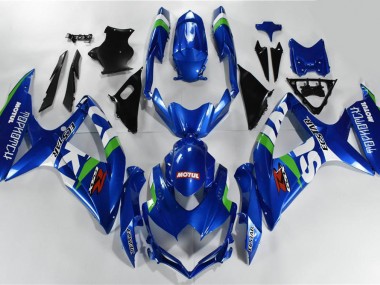 Carenado Moto Suzuki GSXR 600 / 750 K8 08-10 - Azul Blanco Verde