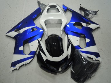 Carenado Moto Suzuki GSXR 600 K1 K2 K3 01-03 - Blanco Azul