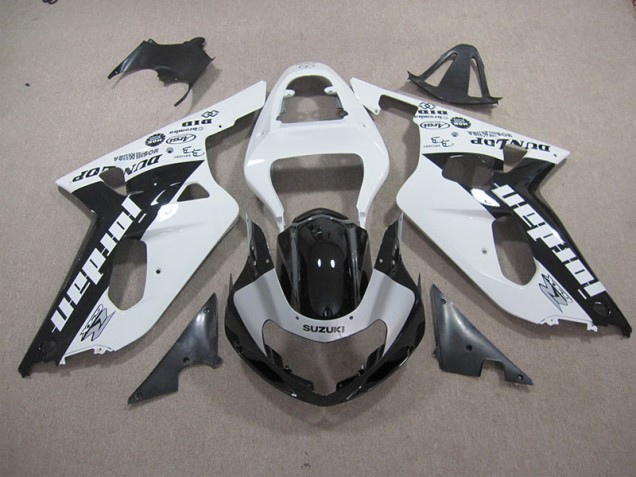 Carenado Moto Suzuki GSXR 600 K1 K2 K3 01-03 - Blanco Negro