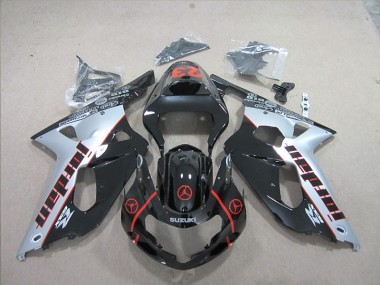Carenado Moto Suzuki GSXR 600 K1 K2 K3 01-03 - Negro Rojo 23
