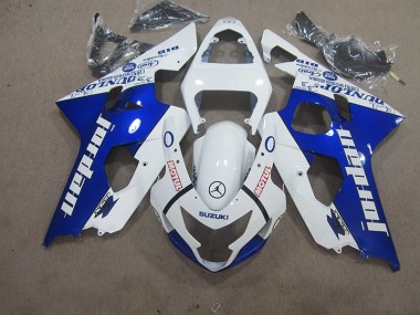 Carenado Moto Suzuki GSXR 600 K4 04-05 - Blanco Azul Motul