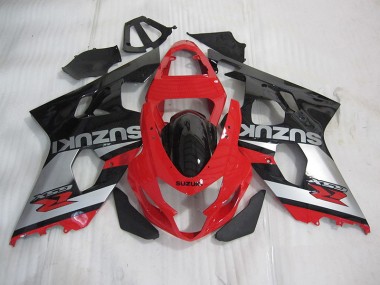 Carenado Moto Suzuki GSXR 600 K4 04-05 - Rojo Negro Plata