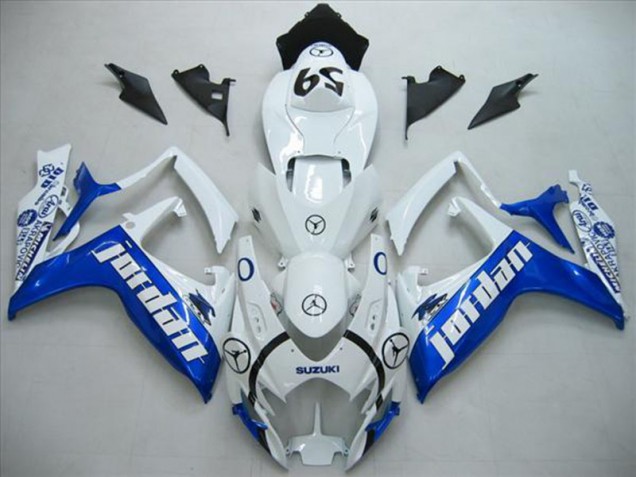 Carenado Moto Suzuki GSXR 600 K6 06-07 - Blanco Azul Jordan Carenado Moto Suzuki GSXR 600 K6 06-07 - Blanco Azul Jordan