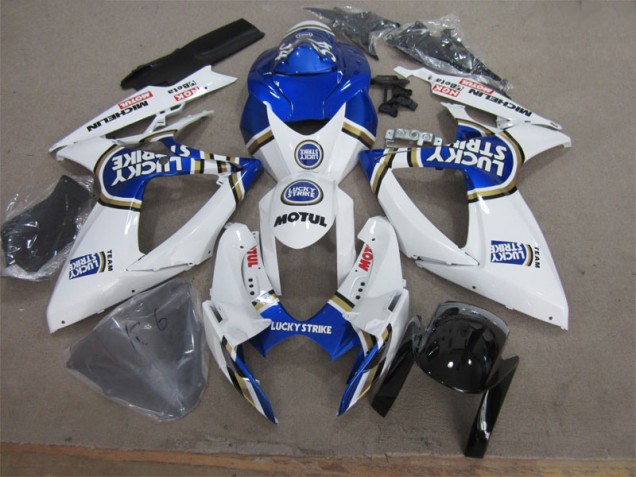 Carenado Moto Suzuki GSXR 600 K6 06-07 - Blanco Azul Lucky Strike Motul Carenado Moto Suzuki GSXR 600 K6 06-07 - Blanco Azul Lucky Strike Motul
