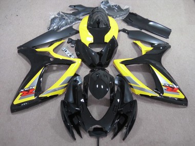 Carenado Moto Suzuki GSXR 600 K6 06-07 - Negro Amarillo