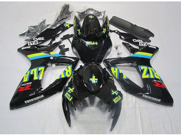 Carenado Moto Suzuki GSXR 600 K6 06-07 - Negro Amarillo Rizla Carenado Moto Suzuki GSXR 600 K6 06-07 - Negro Amarillo Rizla