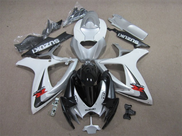 Carenado Moto Suzuki GSXR 600 K6 06-07 - Negro Blanco Carenado Moto Suzuki GSXR 600 K6 06-07 - Negro Blanco